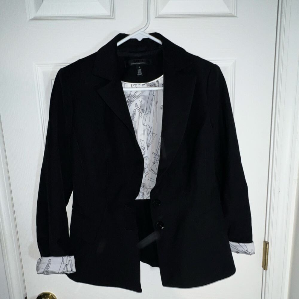 White House Black Market Signature Comfort Stretch Blazer Black Size 6